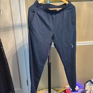 Nike Blue Sweatpants with Tapered Leg Design